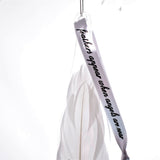 Any Name / Date / Quote White Feather Memorial Teardrop Bauble