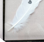 Personalised Real Feather Floating Frame