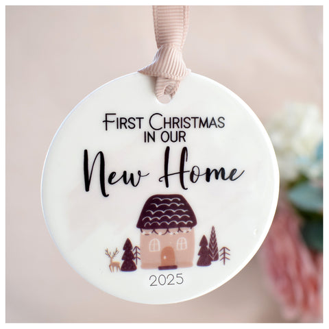 Our First Christmas In Our New Home 2025. Cute Hanging Decoration