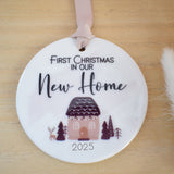 Our First Christmas In Our New Home 2025. Cute Hanging Decoration