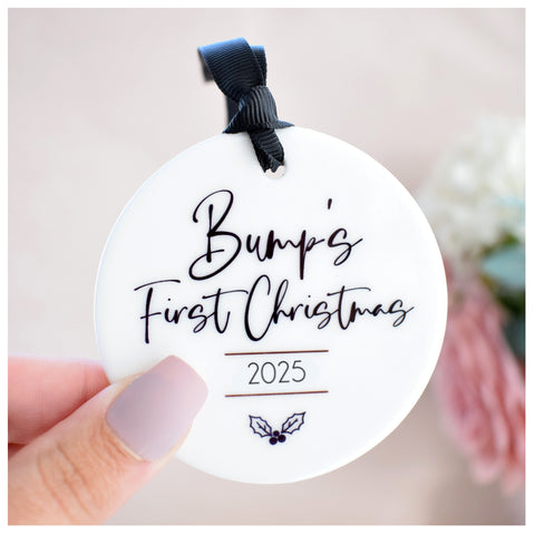 Bump's First Christmas 2025 Hanging Tree Ornament