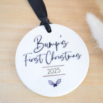 Bump's First Christmas 2025 Hanging Tree Ornament