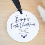 Bump's First Christmas 2025 Hanging Tree Ornament