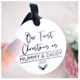 Our First Christmas As Mummy & Daddy 2025 Hanging Tree Ornament