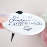 Our First Christmas As Mummy & Daddy 2025 Hanging Tree Ornament
