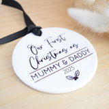 Our First Christmas As Mummy & Daddy 2025 Hanging Tree Ornament