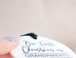 Our First Christmas As Grandparents 2025 Hanging Tree Ornament