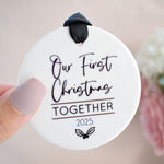 Our First Christmas Together 2025 Hanging Tree Ornament