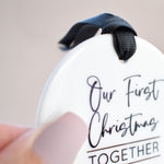 Our First Christmas Together 2025 Hanging Tree Ornament