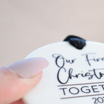 Our First Christmas Together 2025 Hanging Tree Ornament