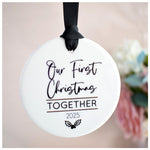Our First Christmas Together 2025 Hanging Tree Ornament