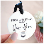 Our First Christmas In Our New Home 2025 Hanging Tree Ornament