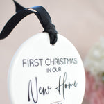 Our First Christmas In Our New Home 2025 Hanging Tree Ornament