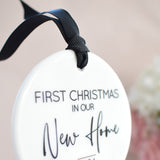 Our First Christmas In Our New Home 2025 Hanging Tree Ornament
