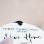 Our First Christmas In Our New Home 2025 Hanging Tree Ornament