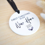 Our First Christmas In Our New Home 2025 Hanging Tree Ornament
