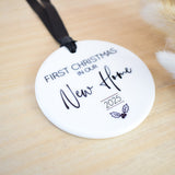 Our First Christmas In Our New Home 2025 Hanging Tree Ornament