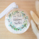 Our First Christmas Together 2025 Bauble.