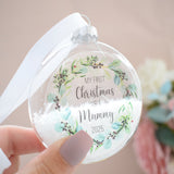 First Christmas As A Mummy 2025 Bauble.