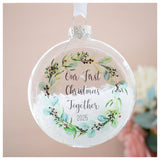 Our First Christmas Together 2025 Bauble.