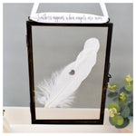 Personalised Real Feather Floating Frame