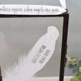 Personalised Real Feather Floating Frame