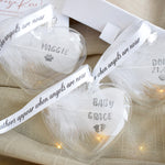 Gift Boxed Personalised Feather Bauble