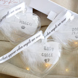 Gift Boxed Personalised Feather Bauble