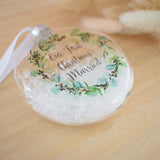 Our First Christmas Married 2025 Bauble.