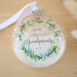 Our First Christmas As Grandparents 2025 Bauble.