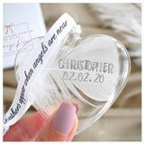 Gift Boxed Personalised Feather Bauble