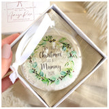 First Christmas As A Mummy 2025 Bauble.