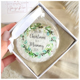 First Christmas As A Mummy 2025 Bauble.