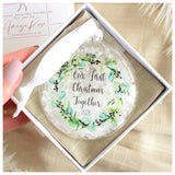 Our First Christmas Together 2025 Bauble.