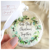 Our First Christmas Together 2025 Bauble.