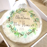 First Christmas In Our New Home 2025 Bauble