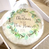 First Christmas In Our New Home 2025 Bauble