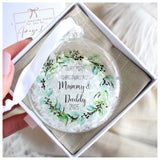 First Christmas As A Mummy & Daddy 2025 Bauble.