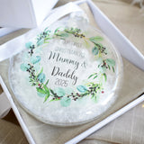 First Christmas As A Mummy & Daddy 2025 Bauble.