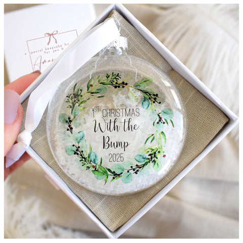 First Christmas With The Bump 2025 Bauble