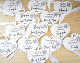 Our Last Christmas As Mr & Miss 2023 White Wood Heart Decoration