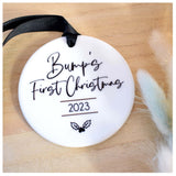 Bump's First Christmas 2023 Hanging Tree Ornament