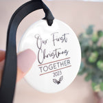 Our First Christmas Together 2023 Hanging Tree Ornament