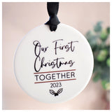 Our First Christmas Together 2023 Hanging Tree Ornament