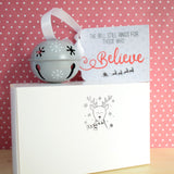 Christmas 'Believe' Bell, Silver or Red Polar Express Jingle bell