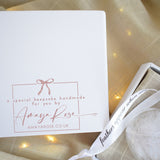 Any Name / Date White Feather Memorial Heart Bauble Gift Boxed