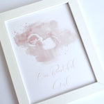 Watercolour Ultrasound Scan Personalised Frame