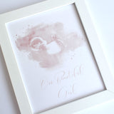 Watercolour Ultrasound Scan Personalised Frame