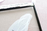 MUM Memorial Real Feather Floating Frame