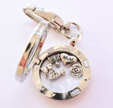 In Memory Round Locket Keyring. Mum Mother Loss